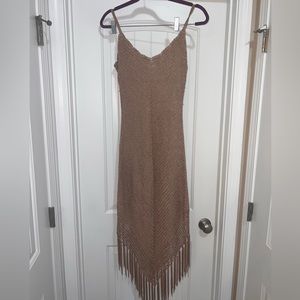 BEAUTIFUL CROCHET BEADED DRESS